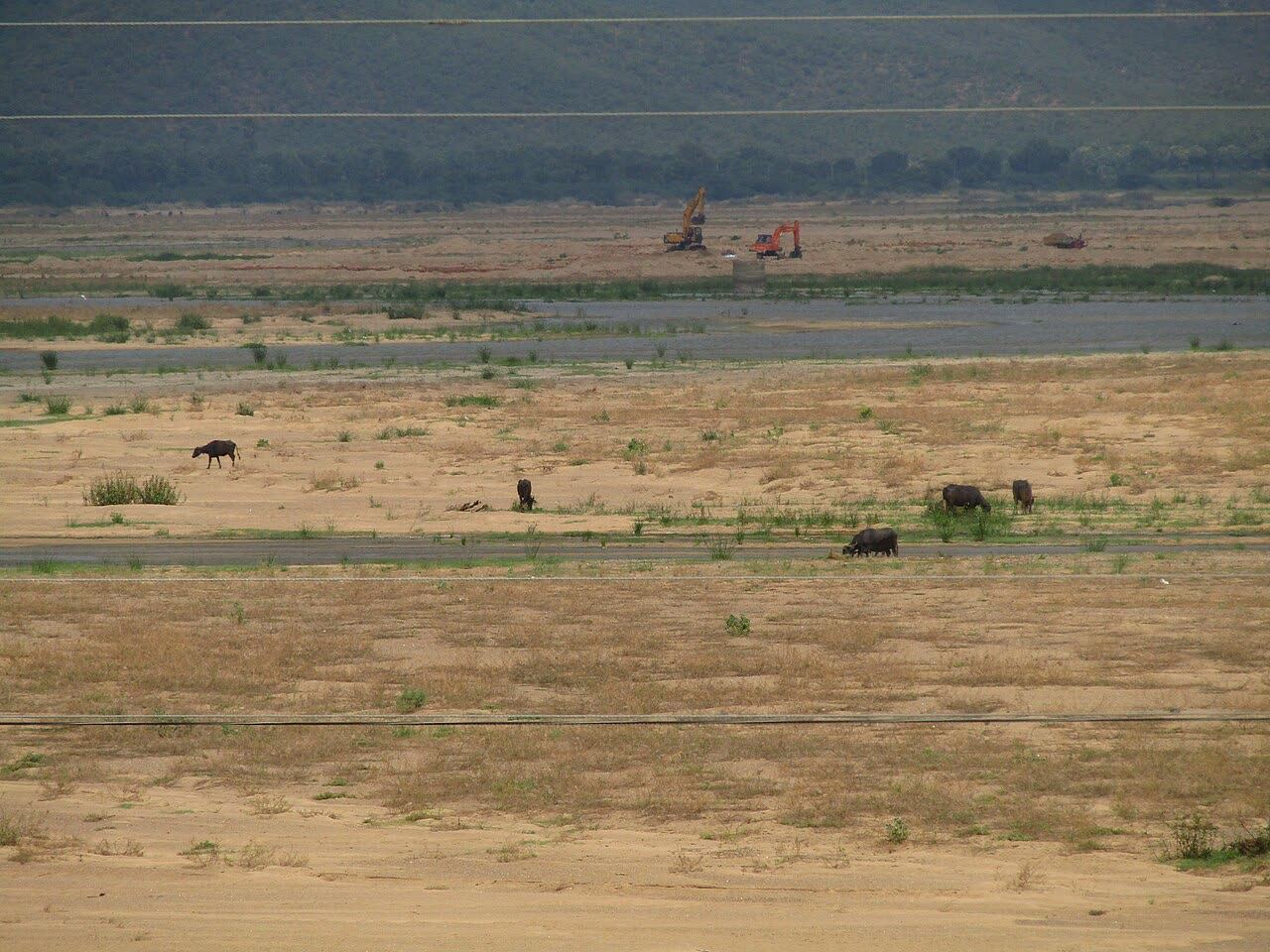 River sand extraction
